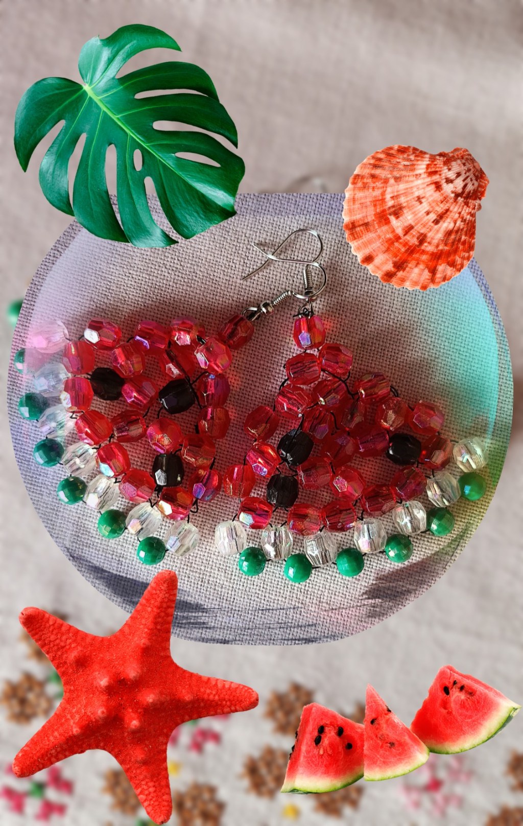 Orecchini a spicchio&nbsp;d’anguria